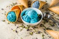 Butterfly Pea Flower ice cream