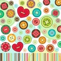 Trendy colored background of set buttons vector Royalty Free Stock Photo