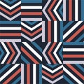 Trendy Colorful abtract stripe and diagonal stripe geometric seamless pattern vector ,Design for fashion,fabric,web,wallpaper,