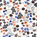 Trendy colorful Flowery colorful pattern in small-scale flowers. Liberty style .Floral seamless