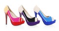 Trendy colorful shoes