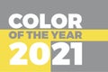 Trendy colors 2021 Gray and Yellow banner samples
