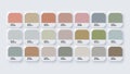 Trendy Colour Catalog Inspiration Palette in RGB and HEX