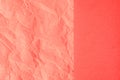 Trendy coral colored abstract background design