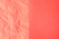 Trendy coral colored abstract background design