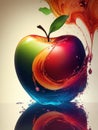 Trendy design graphics used for wallpaper screen tablet and phone, apple background