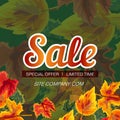 Web poster with promotion of seasonal sale