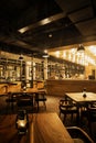 Trendy design restaurant interior