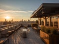 Downtown Rooftop Bar with City View