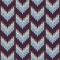 Trendy downward arrow lines knitting texture