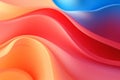 Trendy dynamic wavy lines abstract gradient background. Colorful fluid modern presentation backdrop Royalty Free Stock Photo