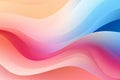 Trendy dynamic wavy lines abstract gradient background. Colorful fluid modern presentation backdrop Royalty Free Stock Photo