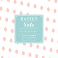 Trendy Easter Sale Banner Unique Design
