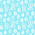 Trendy Easter Seamless Pattern