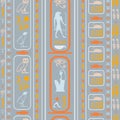 Trendy egyptian motifs seamless background. Royalty Free Stock Photo