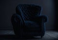 Trendy elegant fluffy armchair. Generative AI