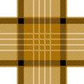 Trendy fabric design with Scottish motifs.