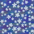 Trendy fabric pattern with miniature white flowers. Fashion design