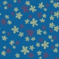 Trendy fabric pattern with miniature white,lilac flowers. Fashion design