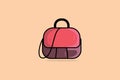 Trendy Fashion Women Bag or Purse vector illustration. Beauty fashion objects icon concept. Stylish and casual trendy handbag