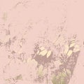 Trendy Floral gold foil patina blush background