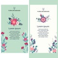 Trendy floral templates. Suitable for social media posts