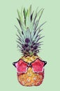 Trendy funny pineapple