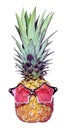 Trendy funny pineapple