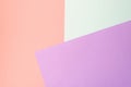 Trendy geometric abstract texture of pink, violet and blue papers. Design background concept Royalty Free Stock Photo