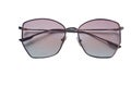 Trendy glasses top view isolated