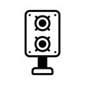 A trendy glyph icon of compact audio speaker Royalty Free Stock Photo