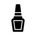 A trendy glyph icon of nail paint bottle Royalty Free Stock Photo