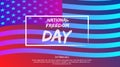 Trendy gradient poster or banner of National Freedom Day - February First.