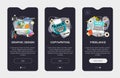 Trendy Graphic Design, Copywriting, Freelance UI Mobile App Splash Onbard Screens