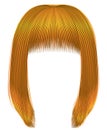 trendy hairs bright yellow colors . kare fringe . fashion