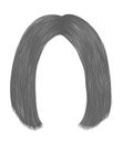Trendy hairs brunette gray colors . kare parting . beauty fashion