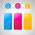 Trendy infographic template for business design