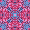 Trendy kaleidoscopic pattern wavy rectangular stripes with trendy gradient. 3d rendering digital illustration