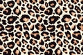 Trendy leopard pattern background. Hand drawn fashionable wild animal cheetah skin natural texture for fashion print design, Royalty Free Stock Photo