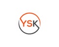 Trendy Letter YSK Logo Design