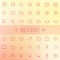 Trendy Line Vector Icons Web Mobile Applications Royalty Free Stock Photo