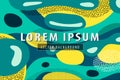 Trendy memphis background Royalty Free Stock Photo