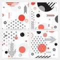 Trendy Memphis style geometric pattern