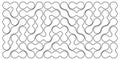 Trendy metaball pattern. Liquid drops or amorphous shapes background. Organic blobs, neurons or molecules isolated on