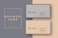 Trendy minimal abstract business card template. Modern corporate