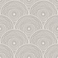 Trendy minimalist seamless pattern with abstract creative hand drawn composition