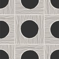 Trendy minimalist seamless pattern with abstract creative hand drawn composition