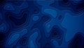 Trendy modern background and texture. Blue topographic linear background for design, abstraction with place for text