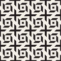 Trendy monochrome twill weave Lattice. Abstract Geometric Background Design. Vector Seamless Pattern.