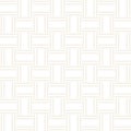 Trendy monochrome twill weave Lattice. Abstract Geometric Background Design. Vector Seamless Pattern. Royalty Free Stock Photo